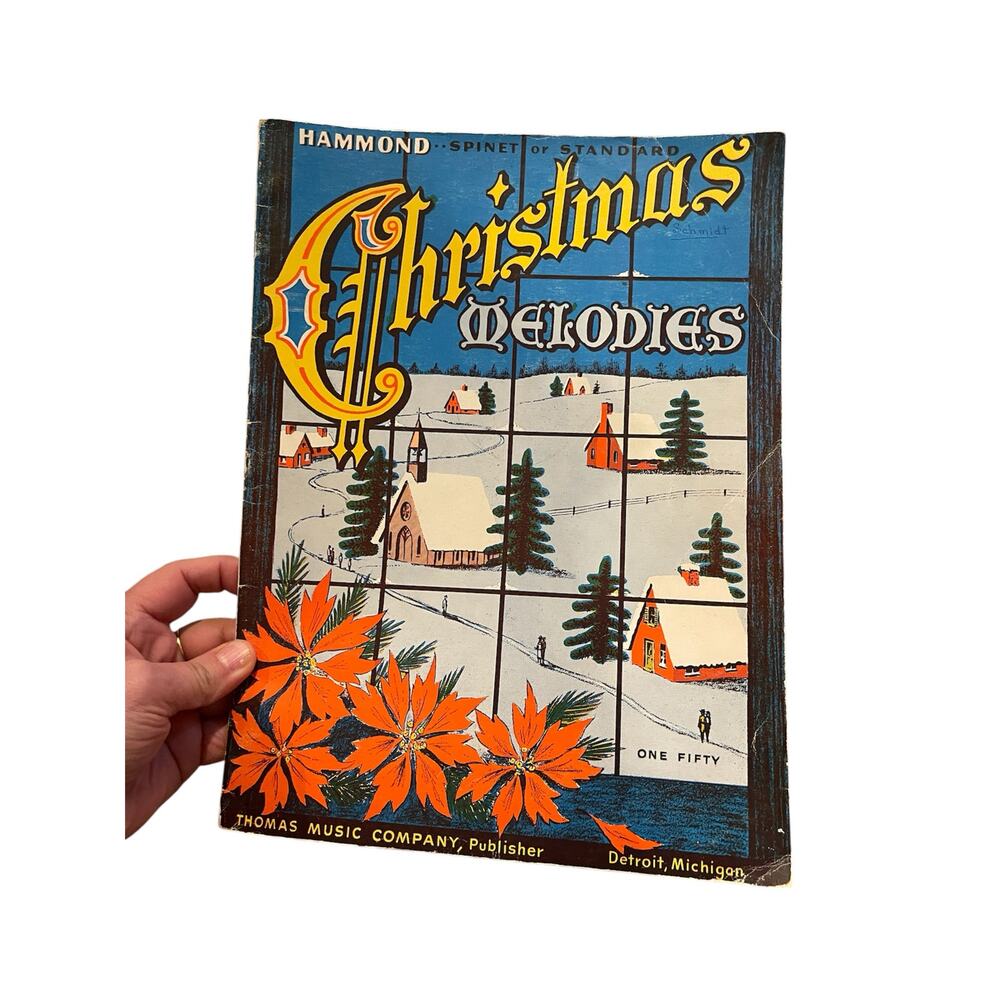 Vintage 1957 Christmas Melodies Hammond
Organ Thomas Music Company sheet music